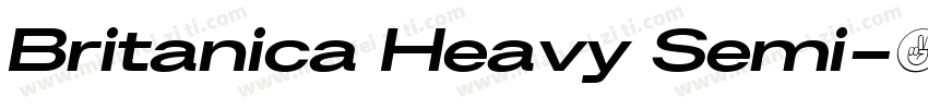 Britanica Heavy Semi字体转换